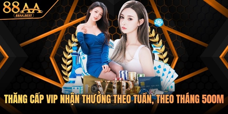 Thăng Cấp VIP 88AA Nhận Thưởng Theo Tuần, Theo Tháng 5 Thăng cấp VIP 88AA